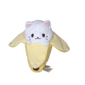 2017 Funko Bananya Crunchyroll Kitten In Banana Stuffed BeanBag Plush Toy 8"
